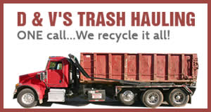 D & V's Trash Hauling logo