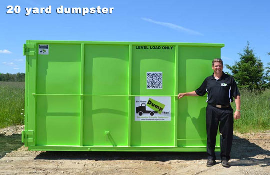 Bin There Dump That 20 yard dumpster rental