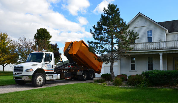 20 yard roll-off dumpster delivery