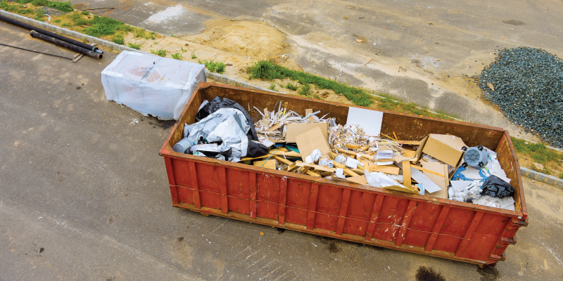 commercial cleanout dumpster