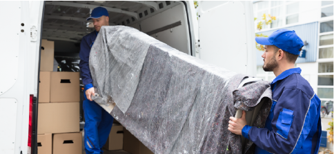 junk removal crew loading up donations