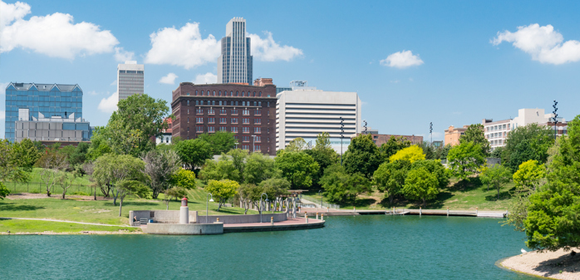 view of sunny day in Omaha, Nebraska