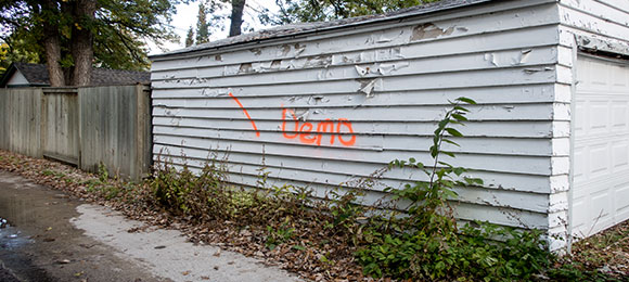 garage demolition dumpster rental