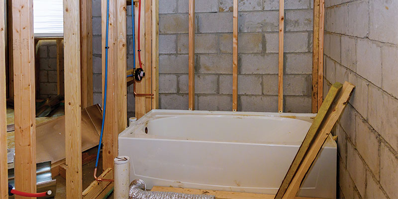 remodeling basement bathroom