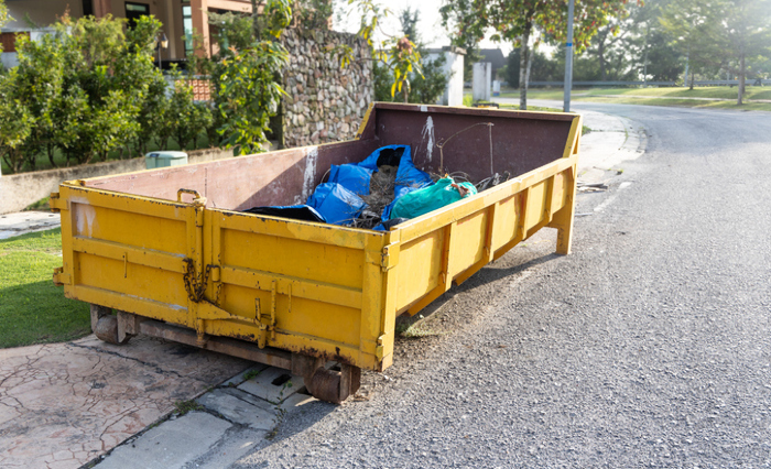 10 yard lowboy dumpster